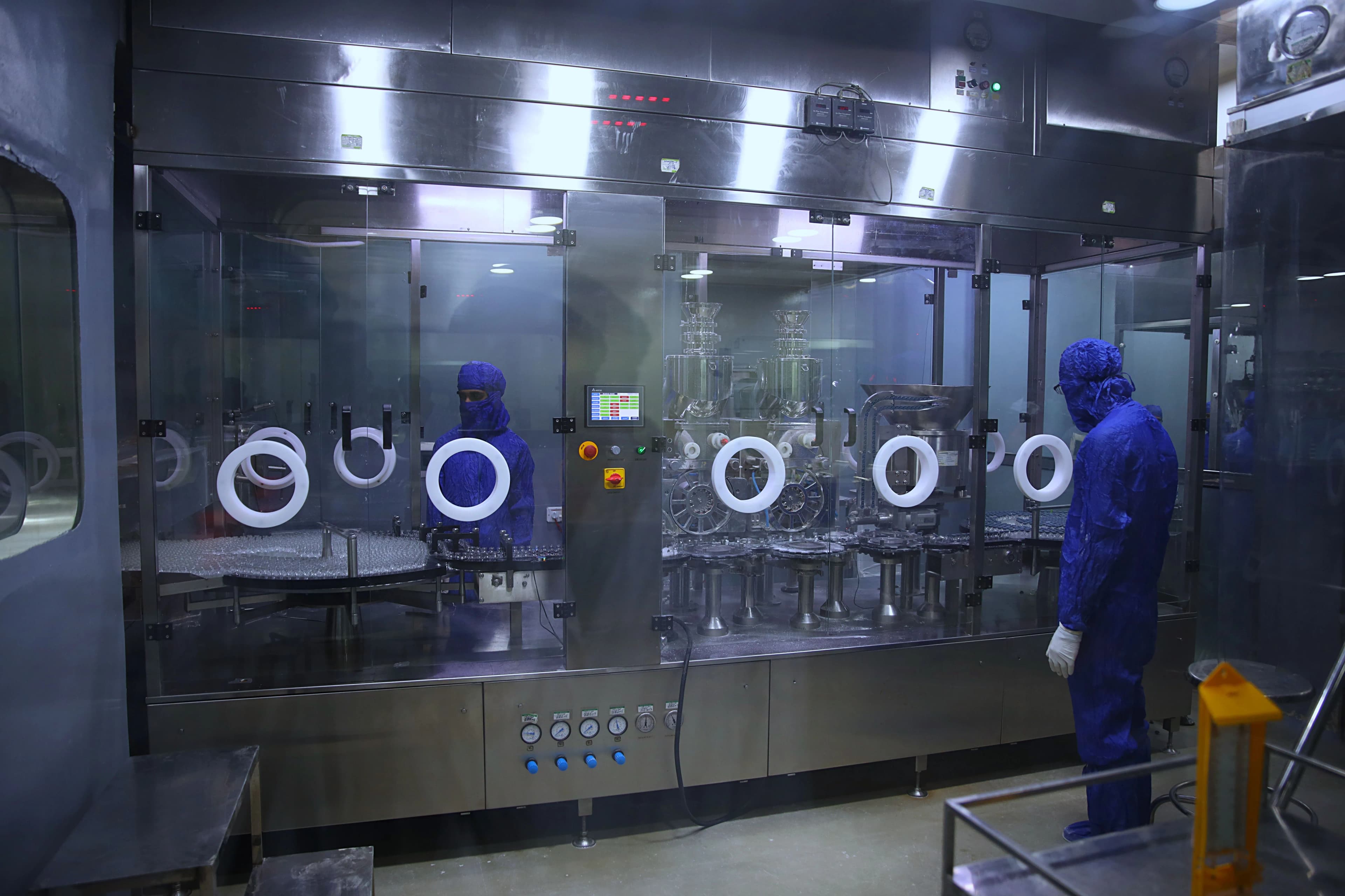 GMP-certified pharmaceutical manufacturing facility at May & Baker