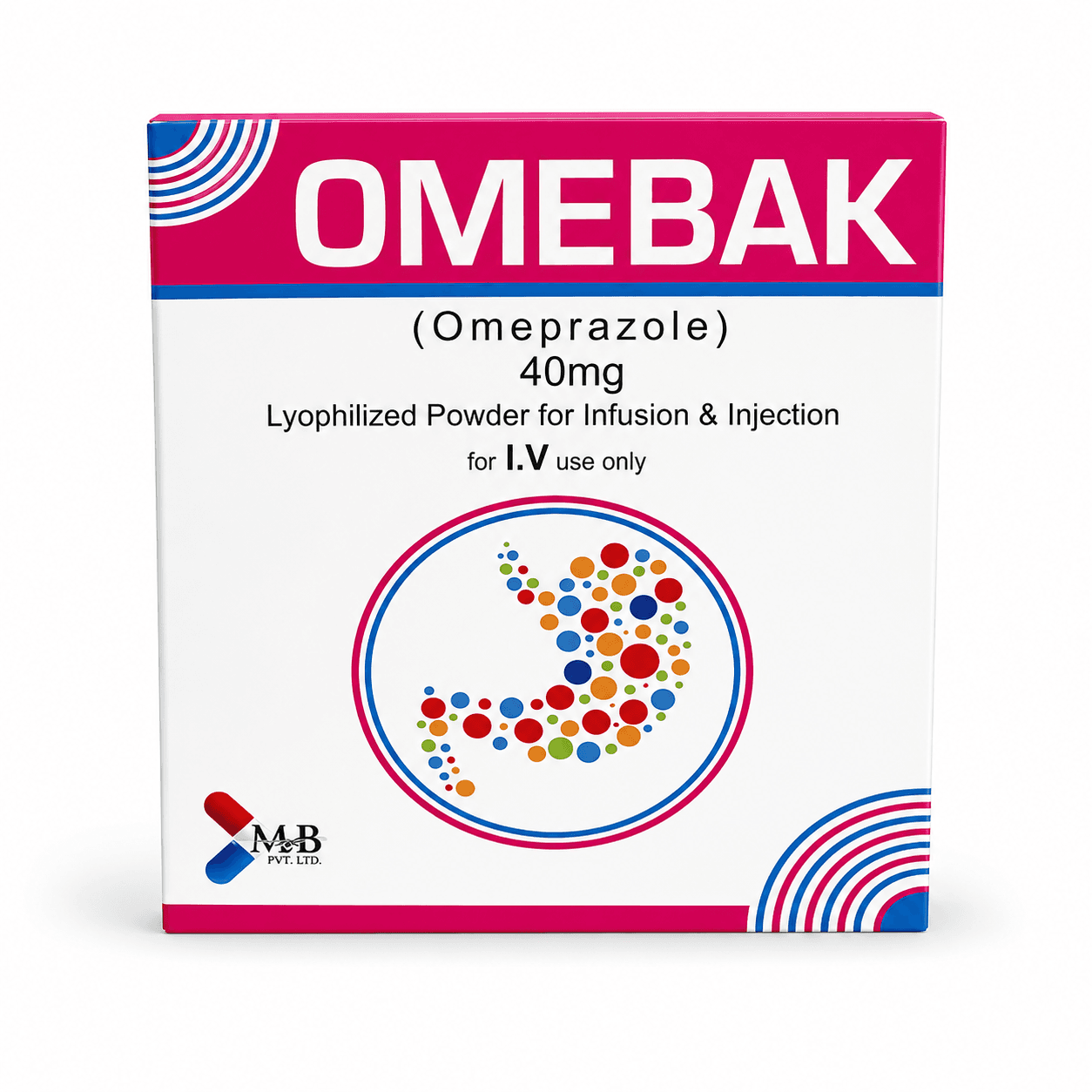 Omebak 40mg Inj